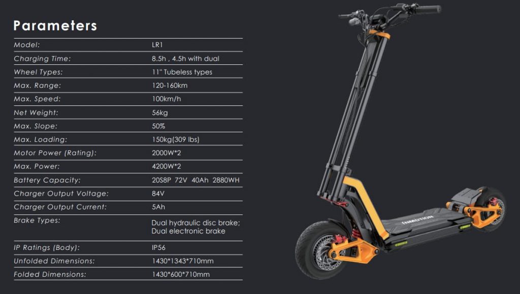 Inmotion Rs V Electric Scooter Raptor Pet London