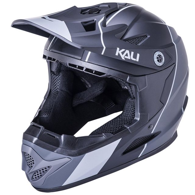 Kali Zoka Full Face Helmet 2021 - Stripe Matt Black/Grey