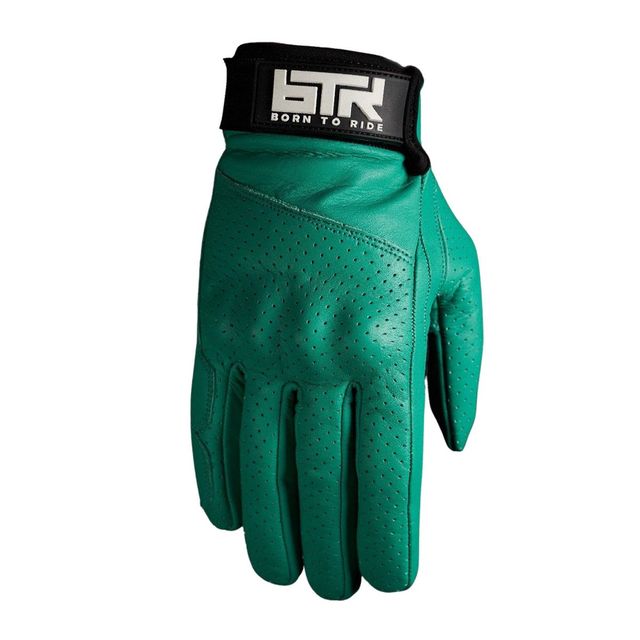 BTR Leather Gloves "Race" Turquoise