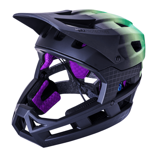 Kali DH Invader LTD Astro Mat Lime Full Face helmet