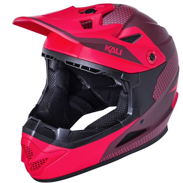 Kali Zoka Full Face Helmet 2021 - Dash Matt Red/Burgundy