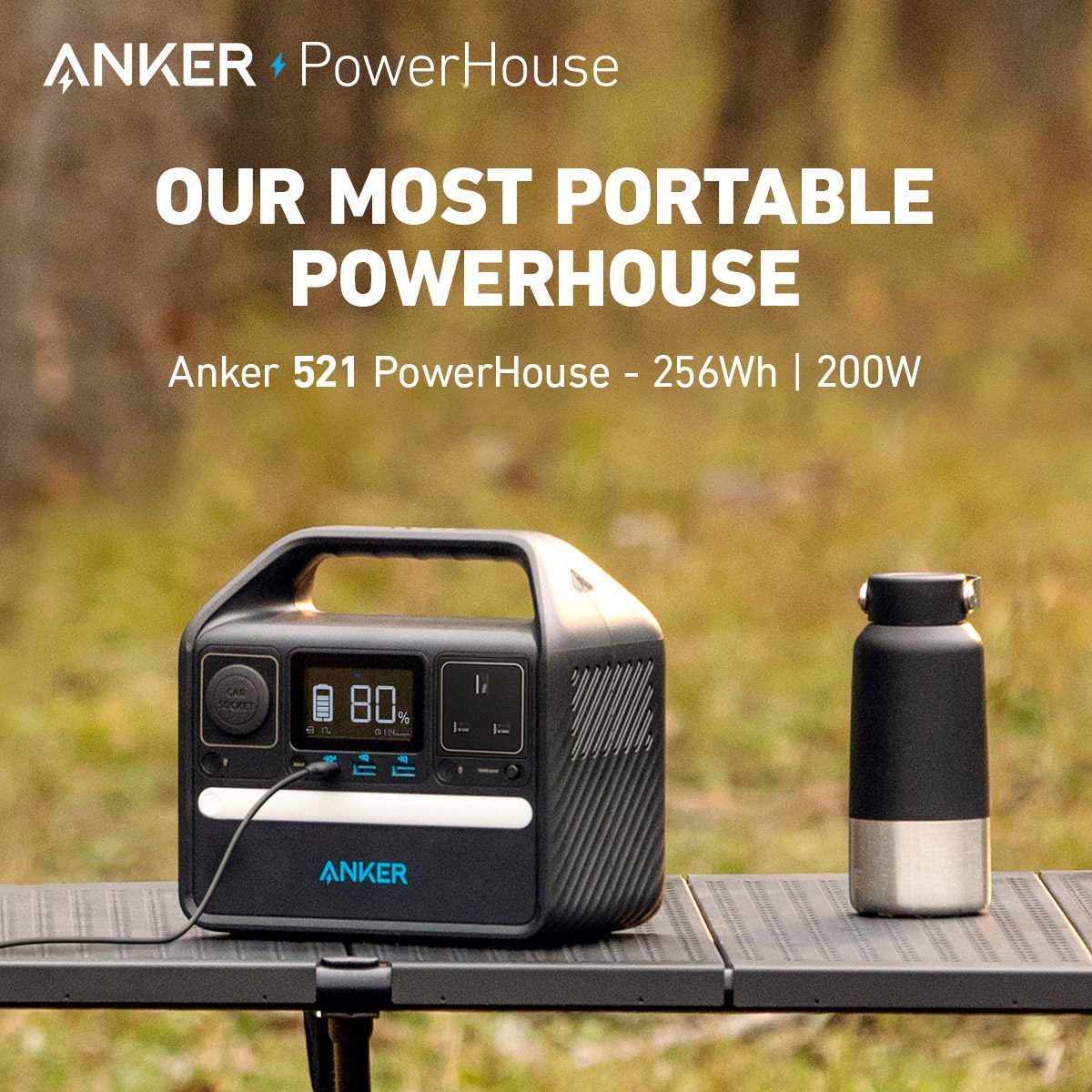 Anker 521 Portable Power Station (PowerHouse 256Wh) - Image 8