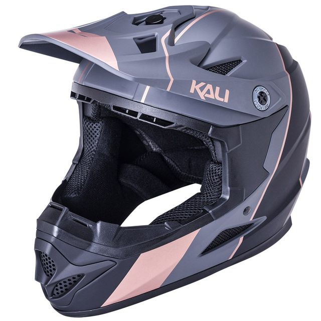 Kali Zoka Full Face Helmet 2021 - Stripe Matt Black/Bronze