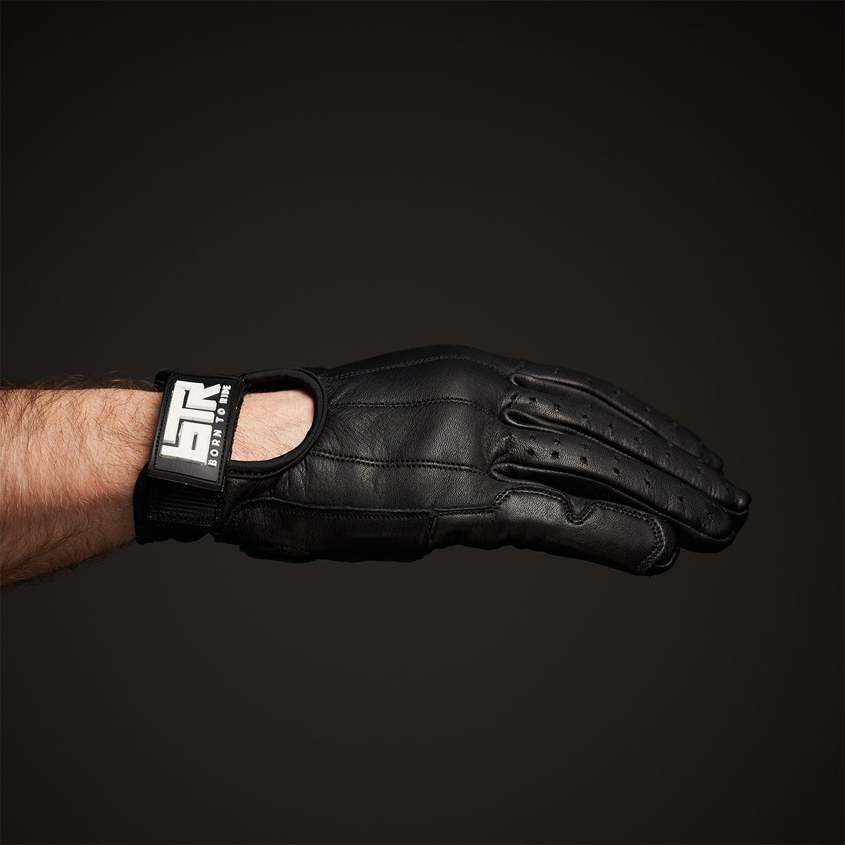 BTR Leather Gloves "Freeride" Black - Image 3