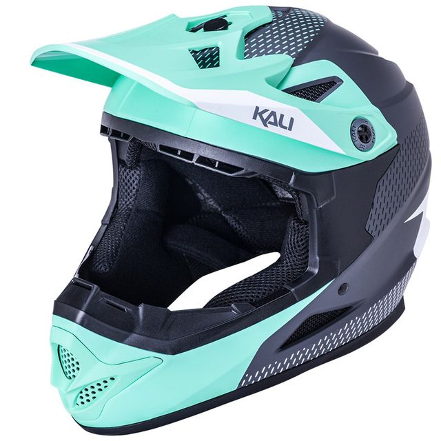 Kali Zoka Full Face Helmet 2021 - Dash Matt Seafoam/Grey