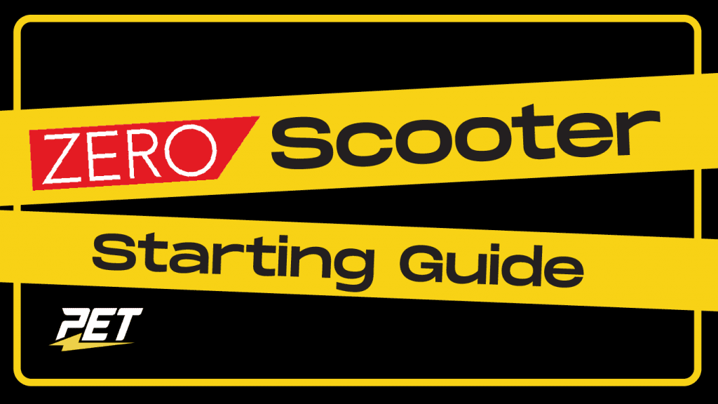 Zero Scooters Settings and Tips Tutorials Electric Scooters PET