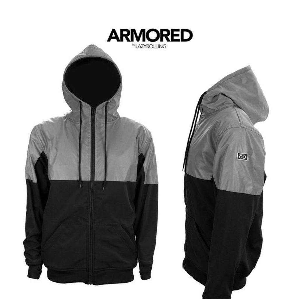 ARMORED Reflective Jacket by Lazyrolling Body Armour London PET
